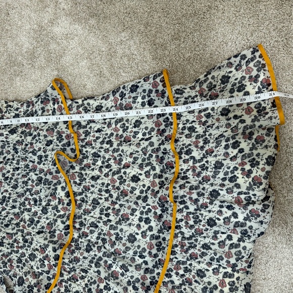 Tularosa Gloria Mini Dress Malibu Floral Revolve Size Medium Romantic Tiered - Picture 12 of 12